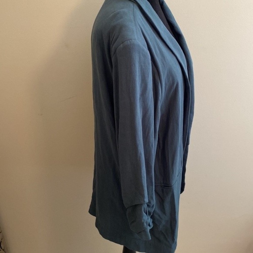 Entro - Solid Blazer Jacket With Shirred Sleeves … - image 5